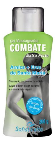  Gel Massageador Combate  Arnica + Erva Santa Maria 