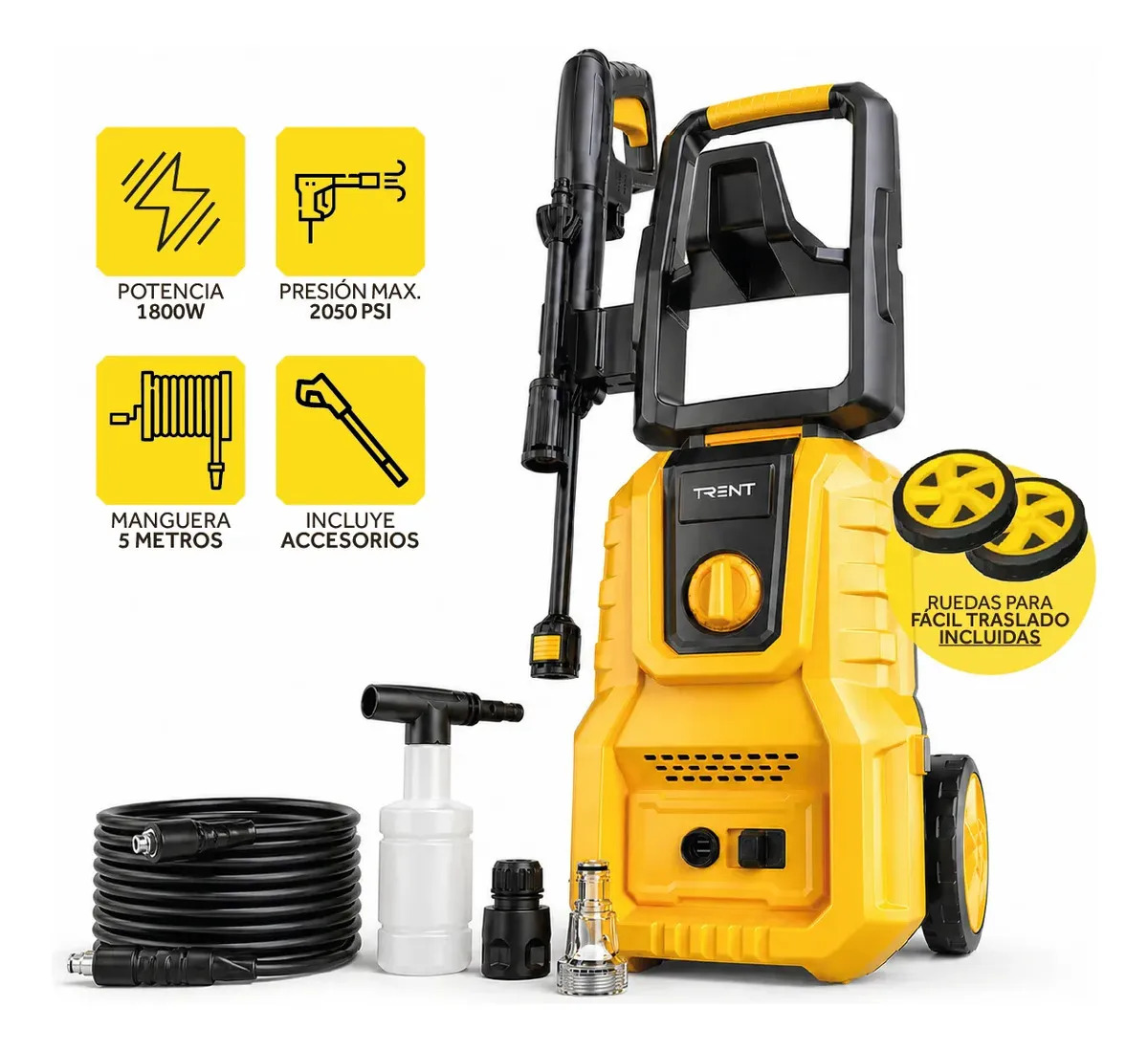Trent HLT319 1800W Professional Pressure Washer