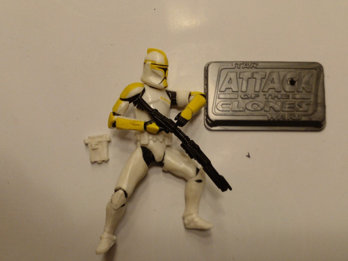 Star Wars. Clone Trooper Aotc Deluxe Loose (piernas Fijas).