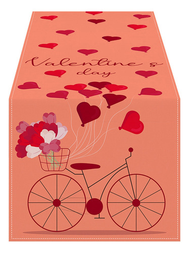 Mantel K Para El Día De San Valentín, Con Flores, Bandera, F