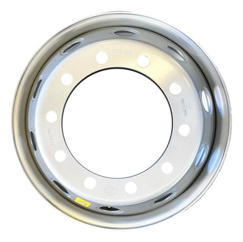 Roda 295 Aco Disco Aro 22.5 X 8.25 Pneu S/camara 10 Furos Bz