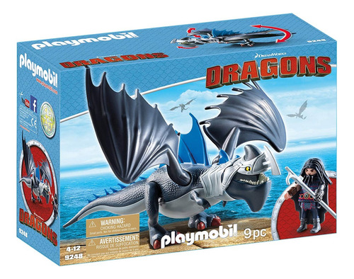 Brinquedo Playmobil Dragons Drago E Thuderclaw Sunny 9248