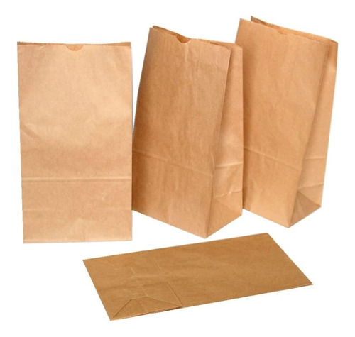 Bolsas De Papel Kraft 1/2kg 100unidades