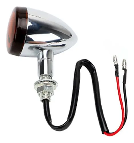 Luz Giro Calavera Metal Señal Giro Retro Motocicleta