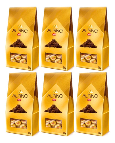 Promoção Kit Chocolate Alpino Bag Nestlé - 6cx C/ 195g Cada