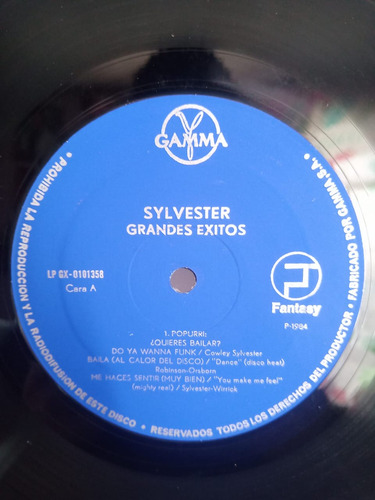 Lp - Silvester - Greatest Hits - Nonstop Dance Party - 1984 (Usado)