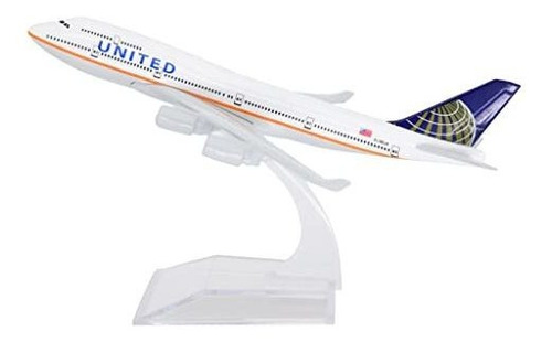 Maqueta Avión B747-400 United Airlines, Escala 1:400.