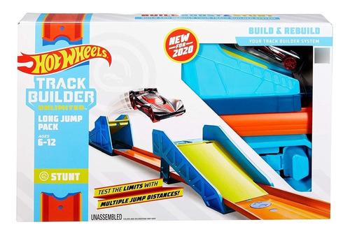Hot Wheels Track Builder Pista Long Jump Pack Mattel Glc87