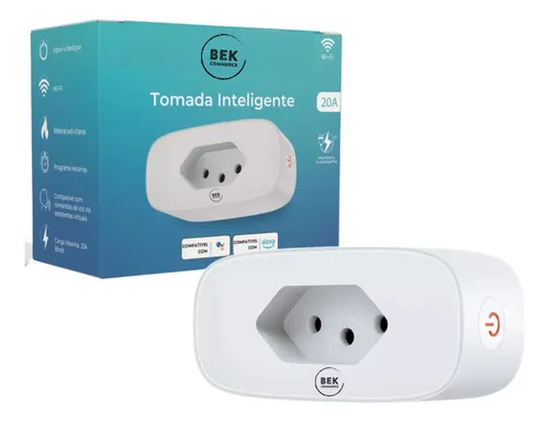 comprar Tomada Inteligente Wifi 20a Bekcommerce Medidor De Consumo Energia  Casa Smart Alexa Google Tuya Smart Life 110v 220v Bivolt Wi-fi