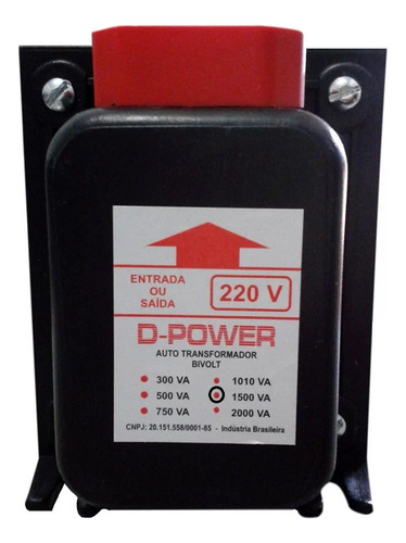 Conversor De Energia 2000w Auto Transformador Bivolt 110 220 Preto