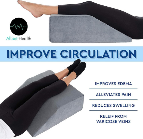 Almohada De Espuma Viscoelástica Para Elevación De Piernas