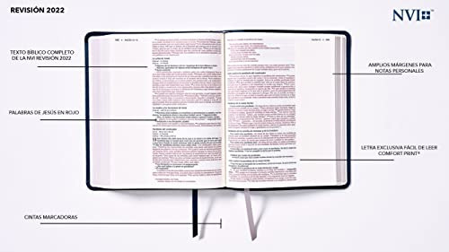 Nvi, Santa Biblia, Revisión 2022, Edición Para Notas, Leathe