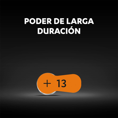 Imagen 5 de 8 de Pack 36 Pilas Duracell Audífono Tamaño 13
