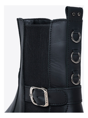 Botas Caña Media July Viamo Cuero Moda Mujer