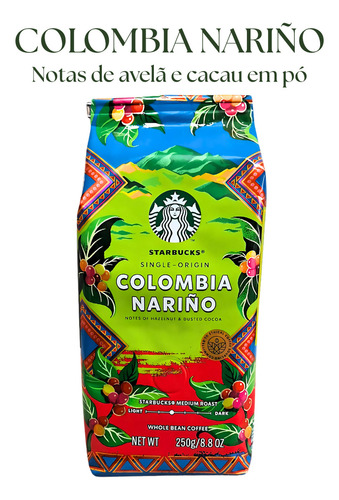 Café Starbuck Colombia Nariño Em Grãos - Pct 250g