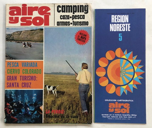 Aire Y Sol Nº 8 Caza Pesca Camping C/mapa Mayo 1973