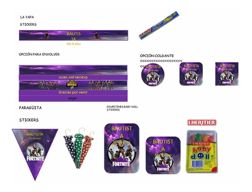 Kit Imprimible Fortnite Cumpleaños Juego Fornite Personali