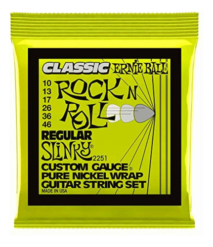 Ernie Ball Classic Pure Nickel Regular Slinky Set.010 .046