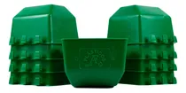 Comprar 50 Bebederos Comederos Cuadrados Verdes Gallo Perico Loros
