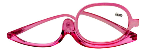 Óculos Para Maquiagem Com Grau +4.00 Rosa