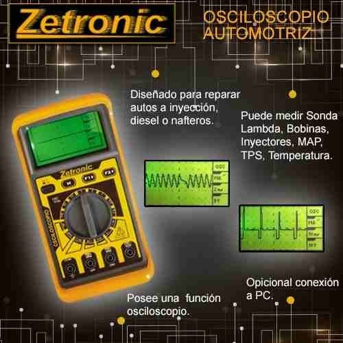 Osciloscopio Portátil Automotriz Zetronic + Pack Dvd