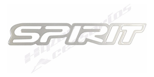 Emblema Adesivo Spirit Corsa Celta Meriva Prata - Vazado
