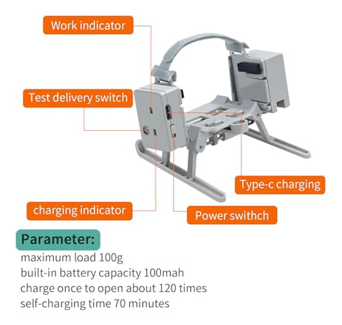Sistema De Liberación Y Caída Para Dji Mini 4 Pro