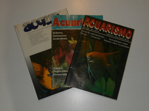 Acuarismo Y Acqua Life / Revistas / Lote De 3