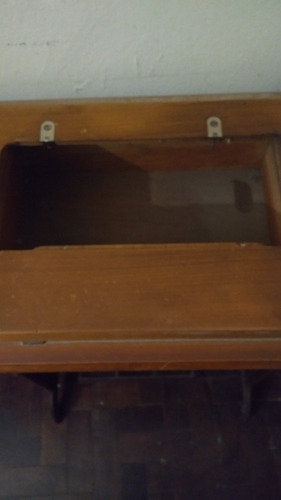 Pie De Maquina De Coser Y Mueble Antiguo (no Envío) (Usado)