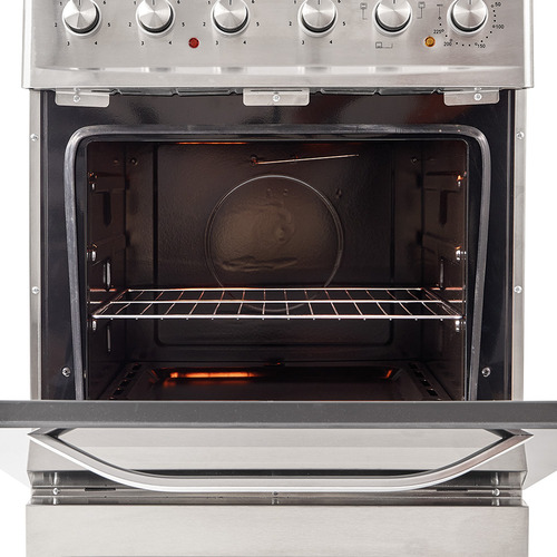 Cocina Eléctrica Kanji H&a-ekb001v 60cm Color Acero Inox Color Plateado