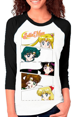 Sailor Moon Playera Ranglan Dama 100% Original