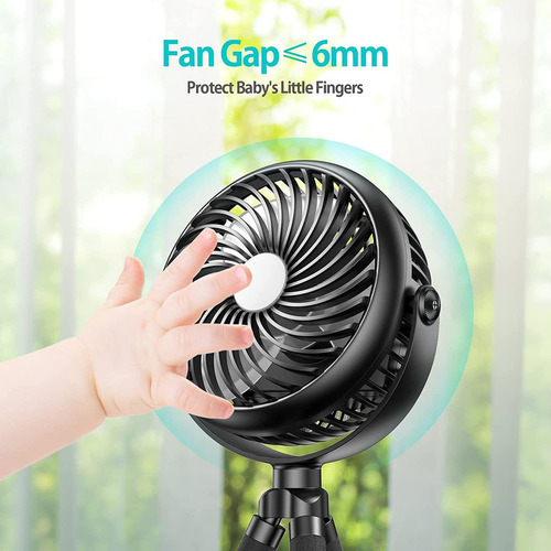 Ventilador Portátil For Cuna Y Cochecito De Bebé A