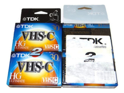 Tdk Vhs-c Hg Ultimate Videocamara Videotape 2 S (pack Cinta
