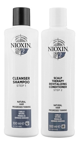 Nioxin-2 Shampoo 300ml + Acondicionador Cabello Natural