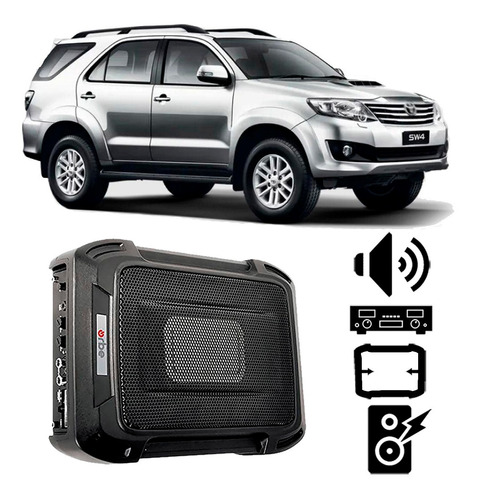 Caixa Amplificada Toyota Hilux Sw4 2012 A 2016 350w Rms Slim