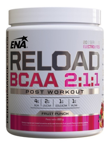 Reload Bcaa 2:1:1 Ena Post Entreno Recuperacion