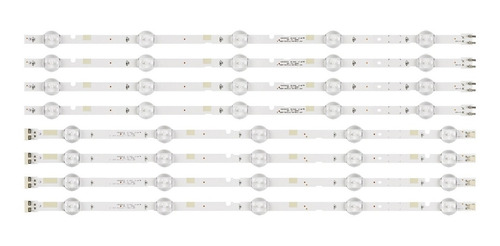 Kit Completo 8 Barras De Led Samsung Un49j5200 Un49j5200ag