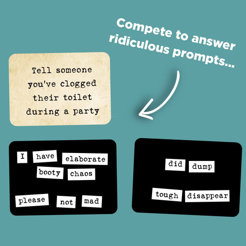 Party Game Ransom Notes The Ridiculous Word Magnet 3+ Player