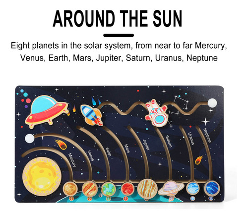 X Rompecabezas De Inteligencia Para Niños De Nueve Planetas