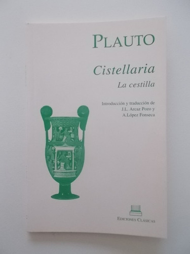 Libro  Cistellaria. La Cestilla 