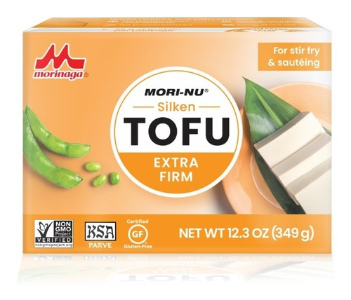 Imagen 1 de 1 de Tofu Extra Firme Mori-nu 349g Paquete De 12 Piezas