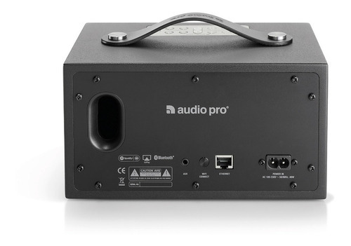 Bocina Audio Pro C3 portátil con bluetooth y wifi black 127V
