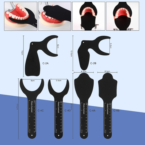 Kit De Contraste Fotográfico Dental, 6 Unidades/set, Con Ima