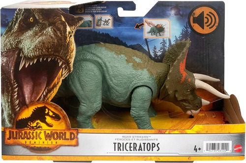 Dinosaurio Triceratops Jurassic World Original Mattel Sonido