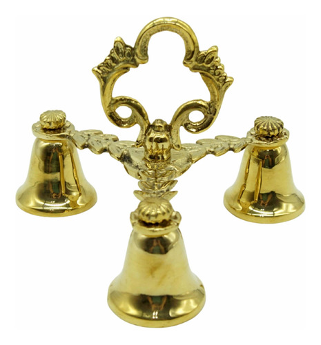 Campana De Altar Liturgia De 3 Campanas Bronce Nacional Deco