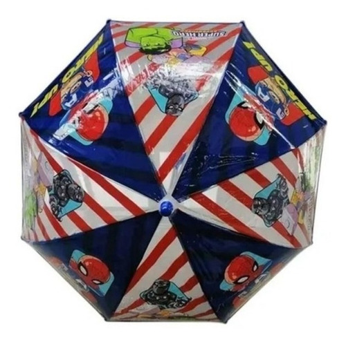 Imagen 4 de 5 de Paraguas Infantil Avengers Spiderman Licencia Oficial Sp981