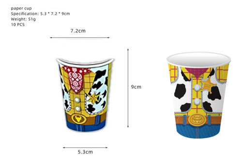 Platos Desechables Cotillón Papel Fiesta Para Niños Toy Story