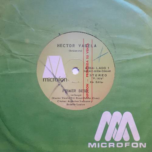 Vinilo Simple - Hector Varela (primer Beso)