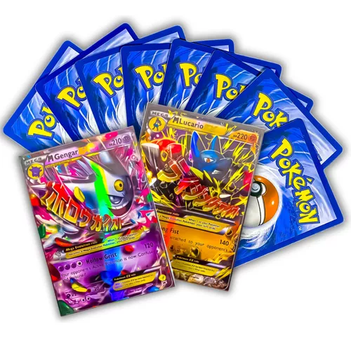 Lote 100 Cartas Pokémon 3 Lendários Groudon Rayquaza Kyogre