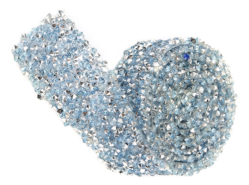 Rollo De Malla, 1 Yarda, 30 Mm, Cinta De Diamantes De Imitac